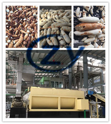 Het Aardappelzetmeelmachine van de voedselindustrie/De Wasmachine van de Roestvrij staaltrommel