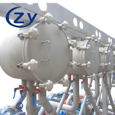 Compacte multicyclonecluster voor continue verwijdering van zetmeelverontreinigingen