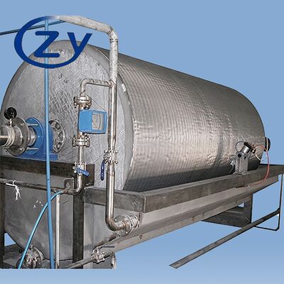 Voortdurend werkend vacuümtrommelfilter van roestvrij staal SS304 voor apparatuur voor het ontwateren van zetmeel van 2-8 ton/uur