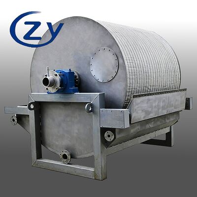 Compacte structuur vacuümtrommelfilter met laag energieverbruik en roestvrij staal SS304 voor het ontwateren van zetmeel