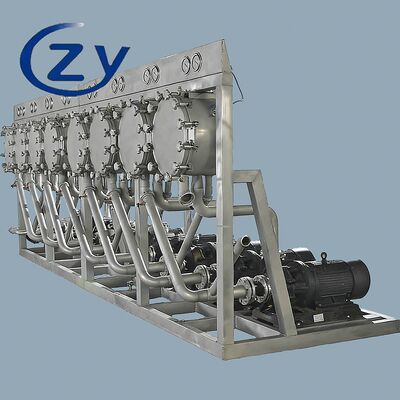 Volledig roestvrijstalen cassavezetmeel hydrocycloon wasapparatuur voor zetmeelraffinage en eiwitscheiding